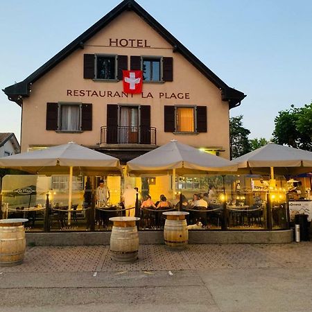 Hotel Restaurant La Plage Preverenges Exterior photo