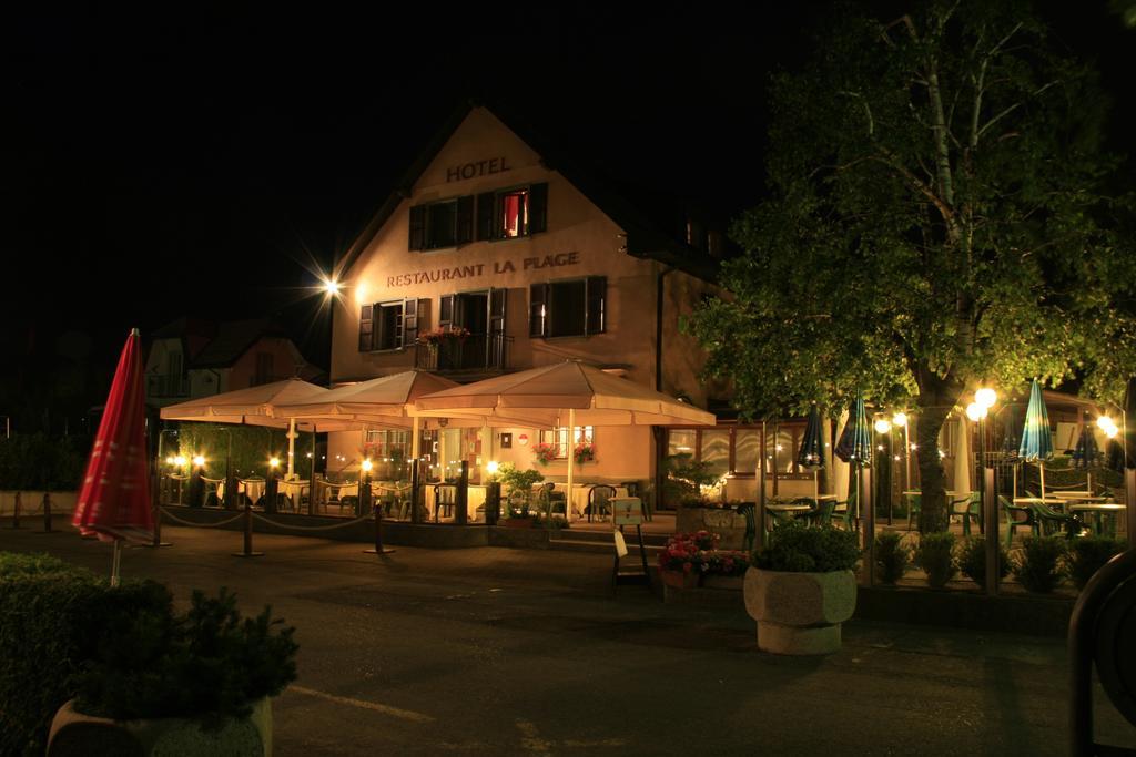 Hotel Restaurant La Plage Preverenges Exterior photo